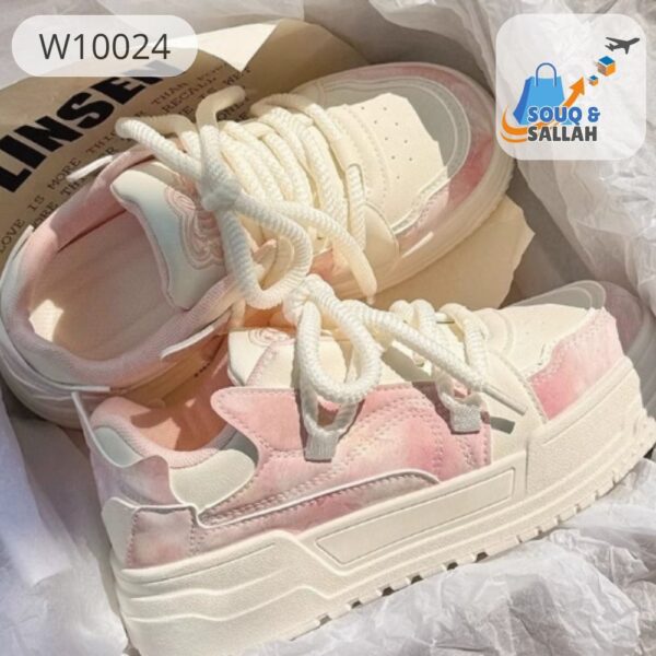 سنيكرز نسائي كاجوال بنعل مرتفع (Women’s Platform Casual Sneakers)